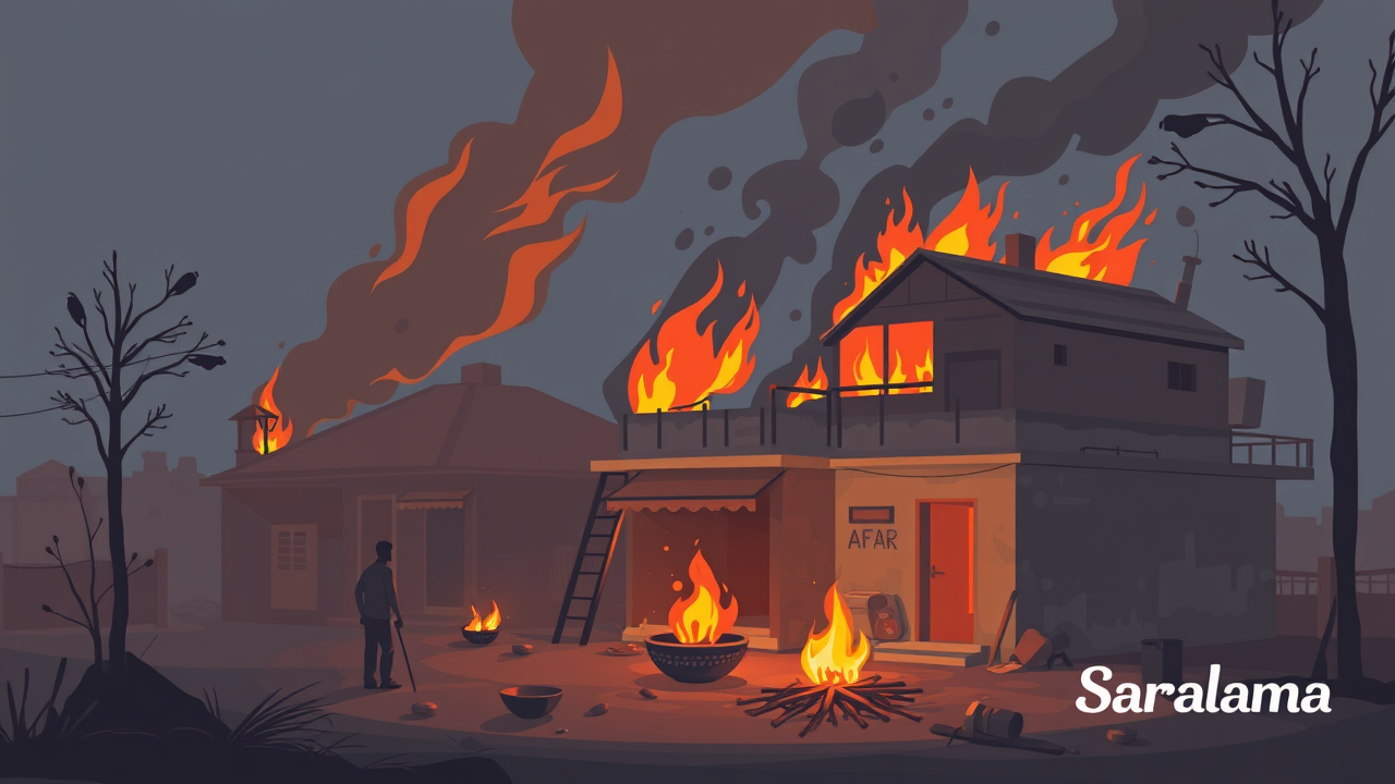 Diwali Fire Tragedy: 12 Homes Burn in Motihari
