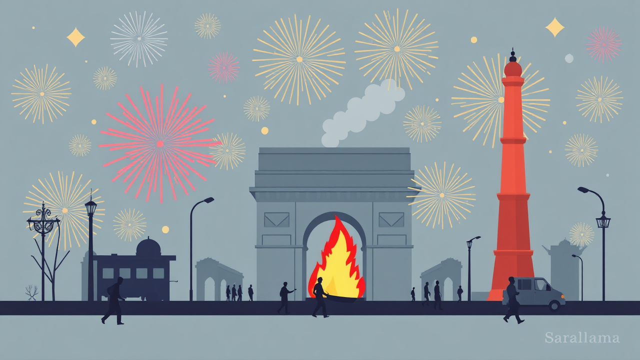 Delhi Air Quality Worsens After Diwali Fireworks