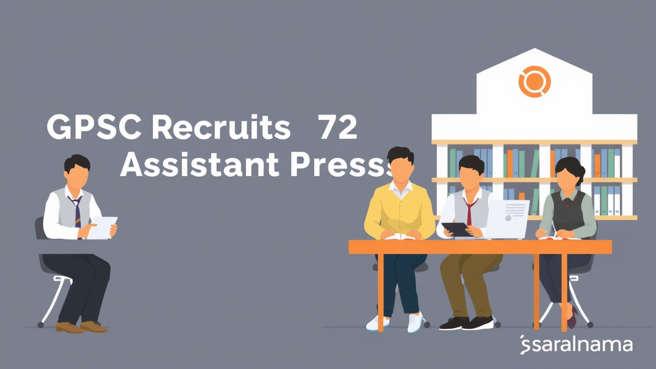 GPSC Recruits 72 Assistant Professors, Salary Over ₹68,000