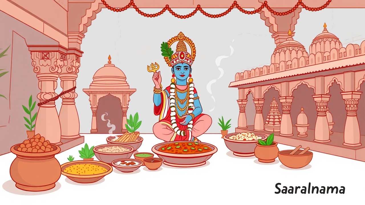 56 Dishes Offered to Lord Krishna in Salumber Temples