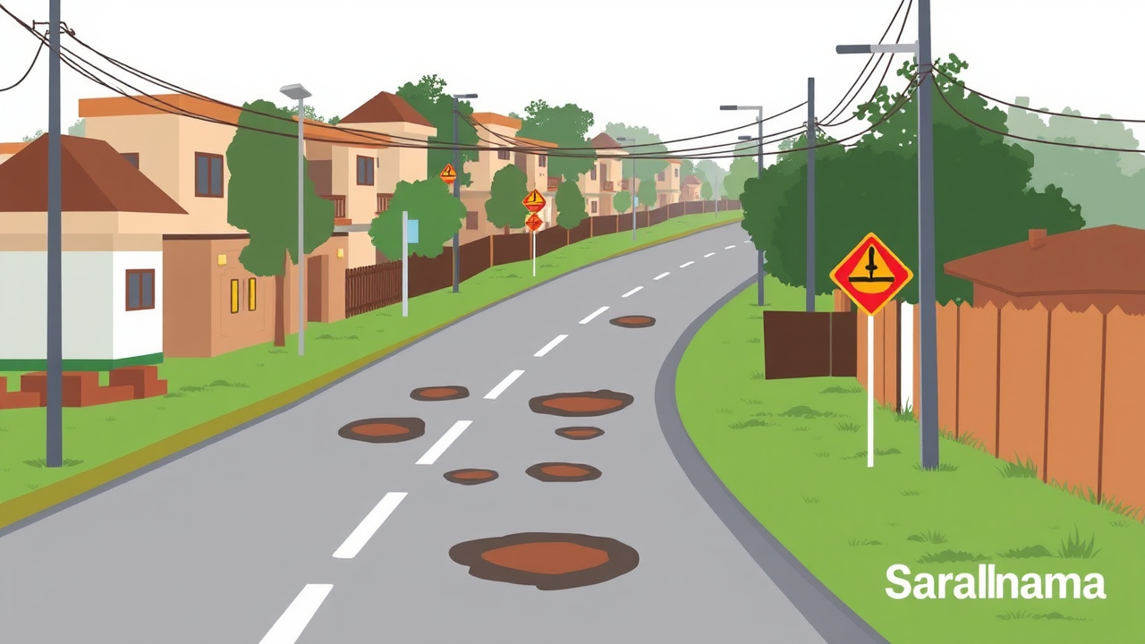 Campus Notice: Mayor's Promise on Pothole-Free Roads Unfulfilled