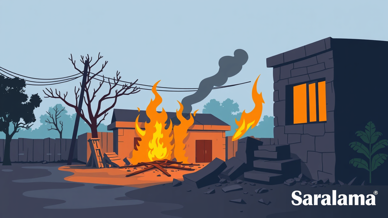 Fire Destroys Room at Chindgarh Janpad Office in Sukma