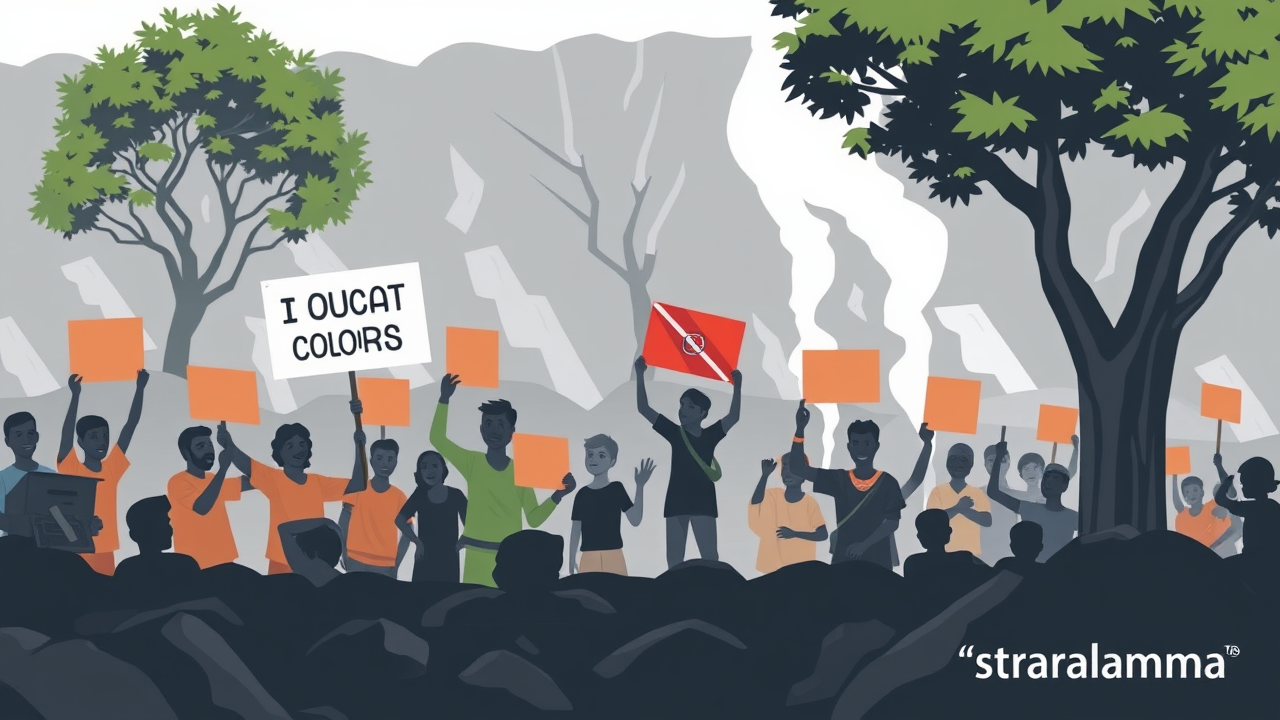 Villagers Protest Coal Mine Project in Chhattisgarh