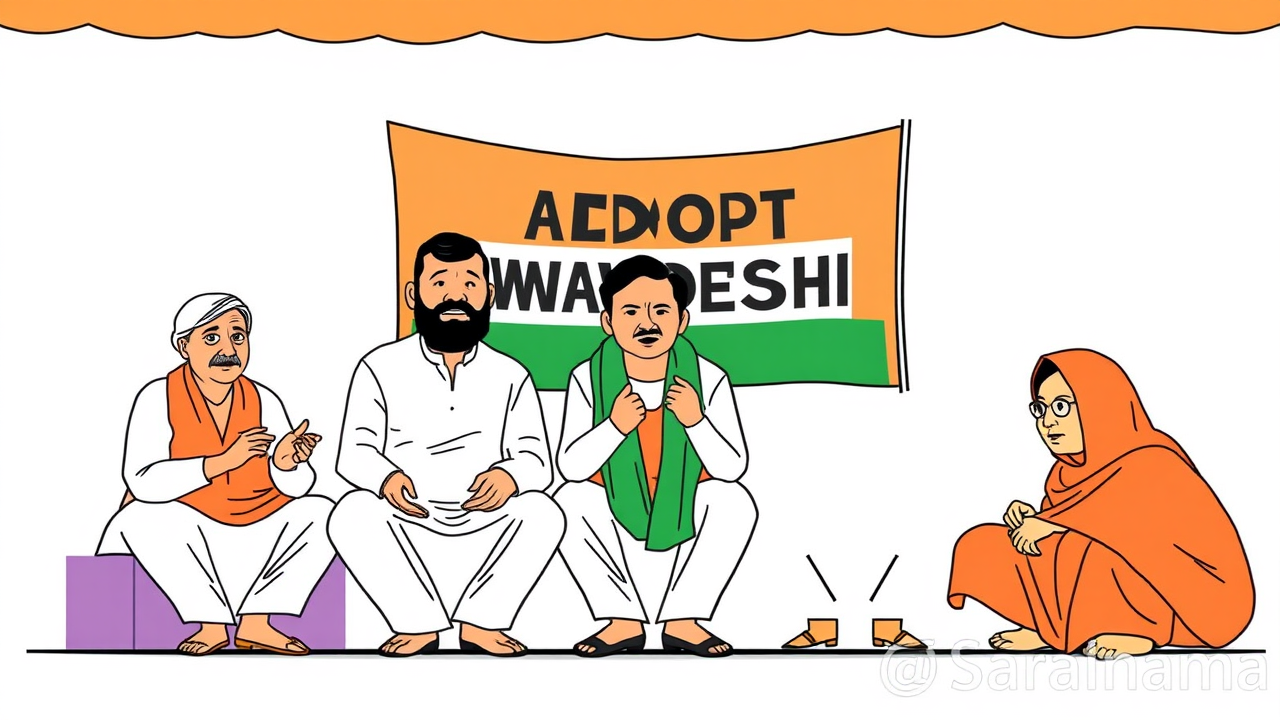 BJP OBC Morcha Launches 'Adopt Swadeshi' Campaign in Jakhal