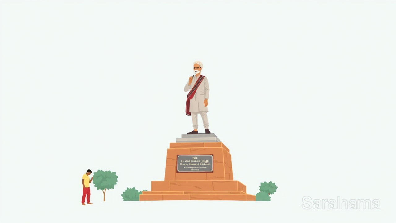 Statue Unveiling for Teacher Badan Singh in Tudawali Village