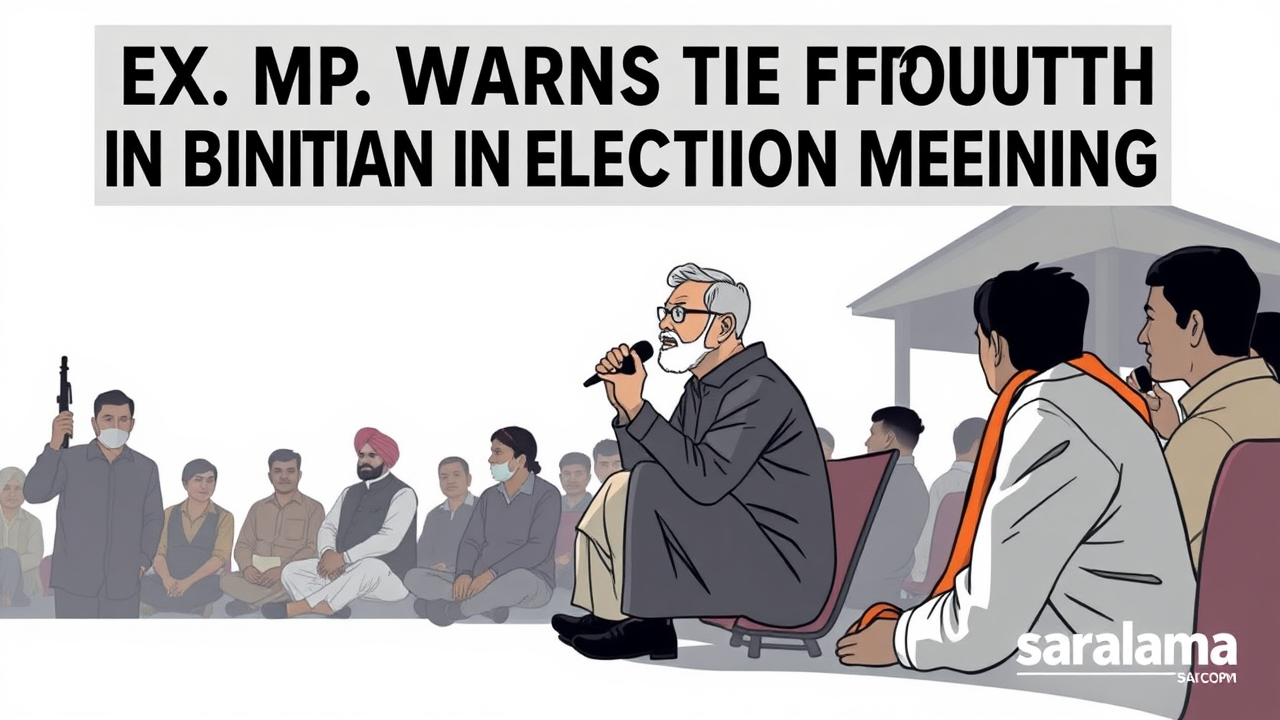 Ex-MP Warns of Youth Exploitation in Bihar Election Meeting