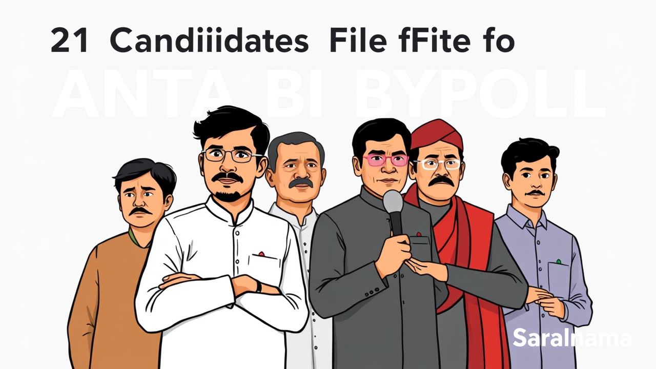 21 Candidates File for Anta Bypoll, Rebels Pose Challenge