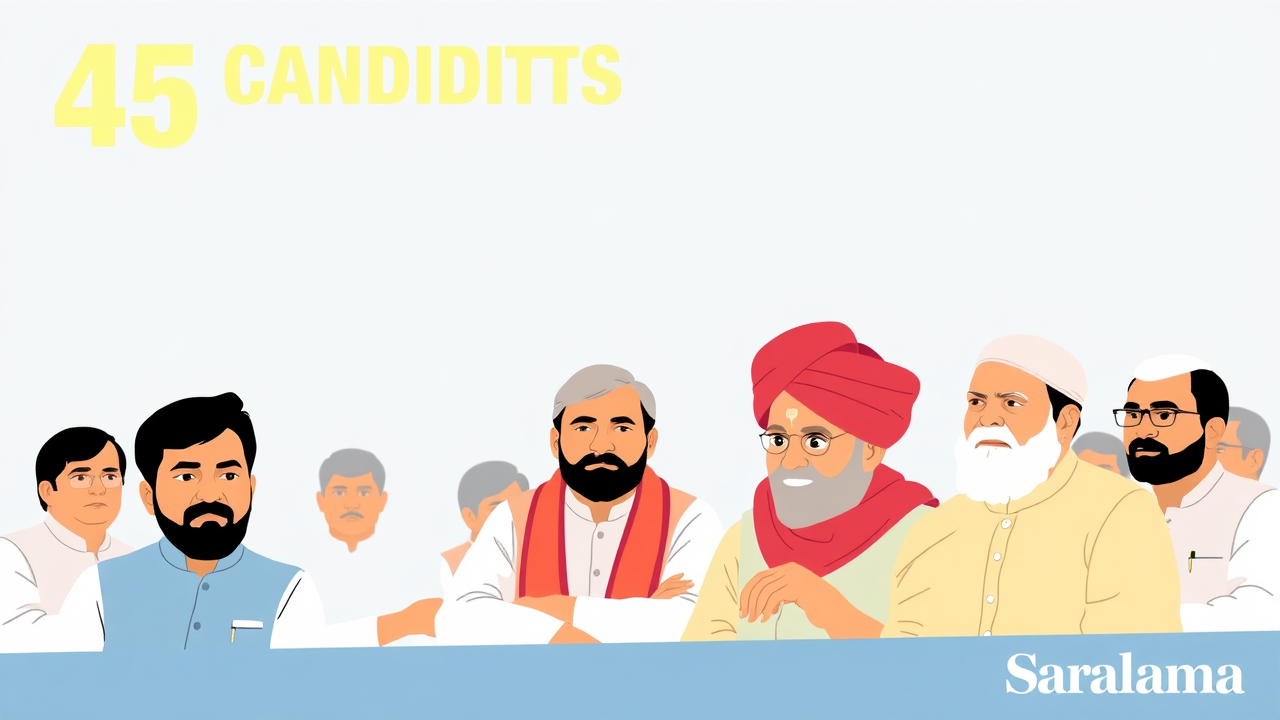 45 Candidates Contest 4 Assembly Seats in Saharsa, Bihar