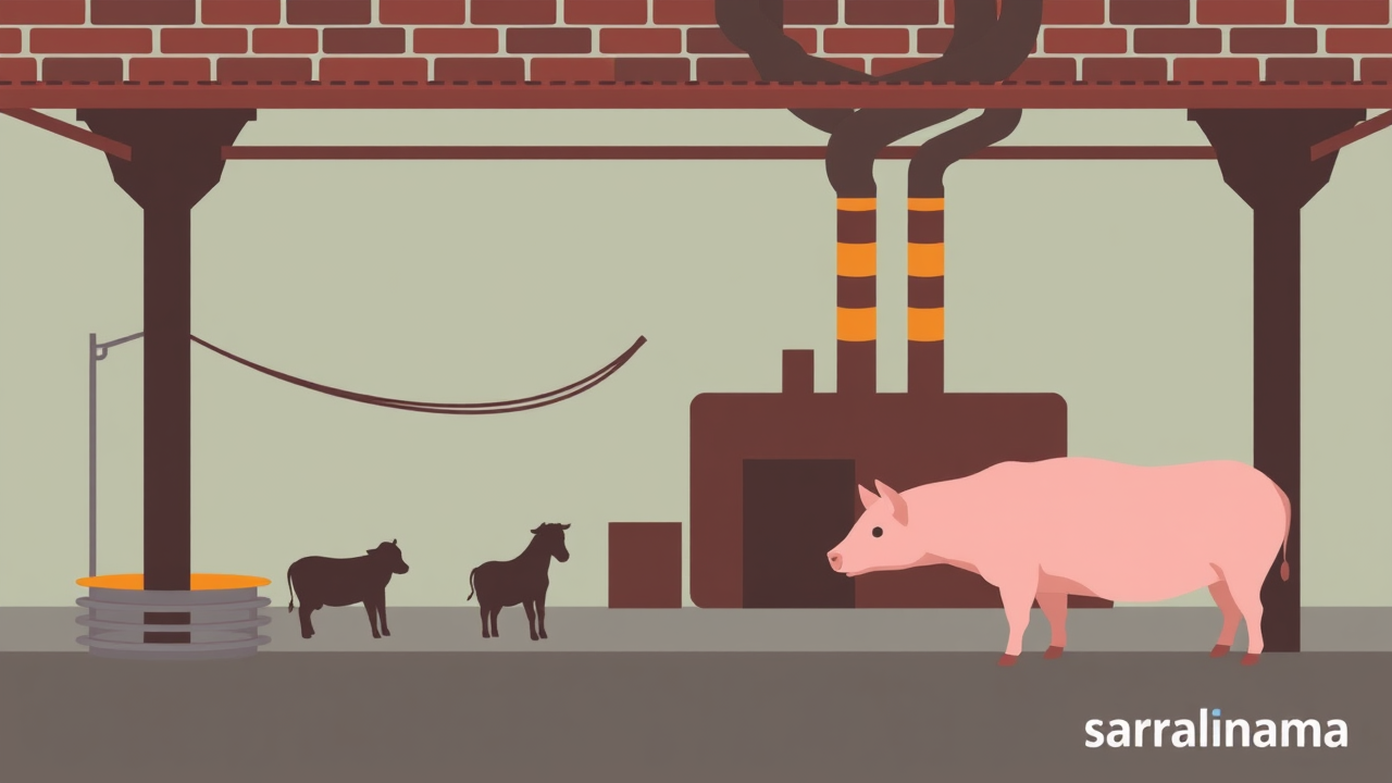 Pollution Dept Raids Meat Factory in Nuh, Haryana