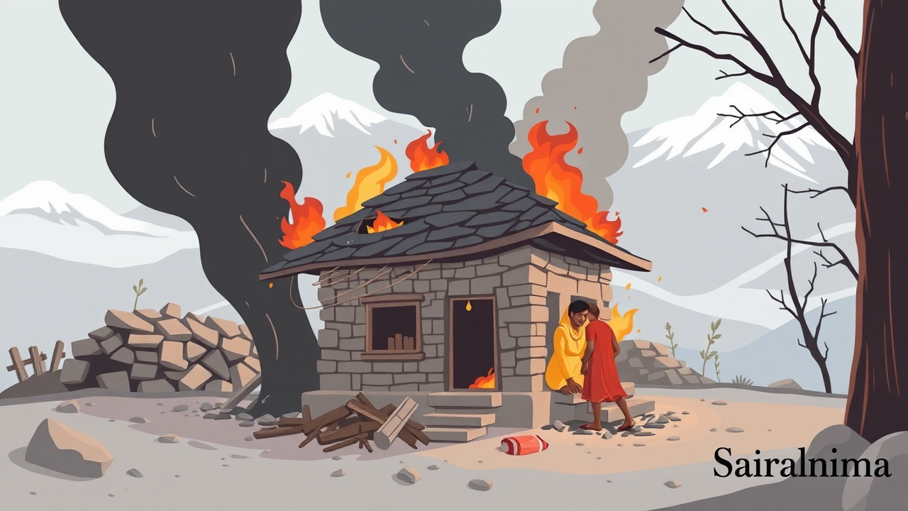 Fire Destroys Home in Pithoragarh, Wedding Jewelry Lost