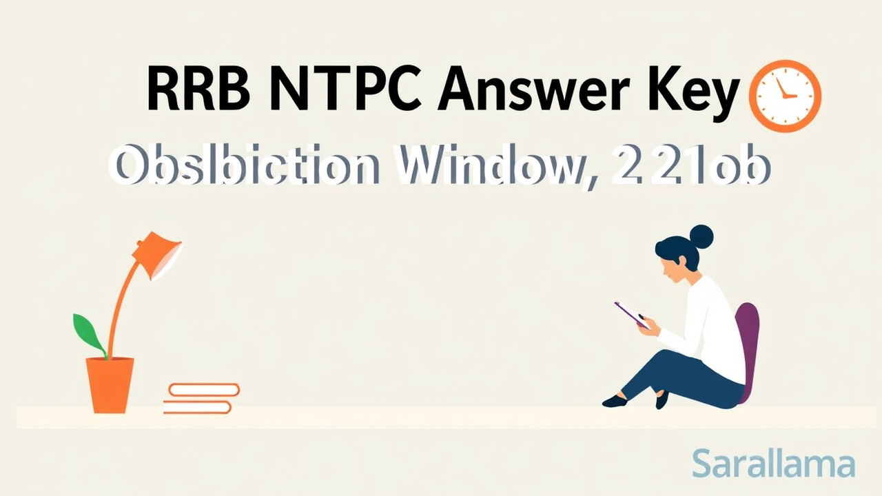 RRB NTPC Answer Key Objection Window Closes 23 Oct