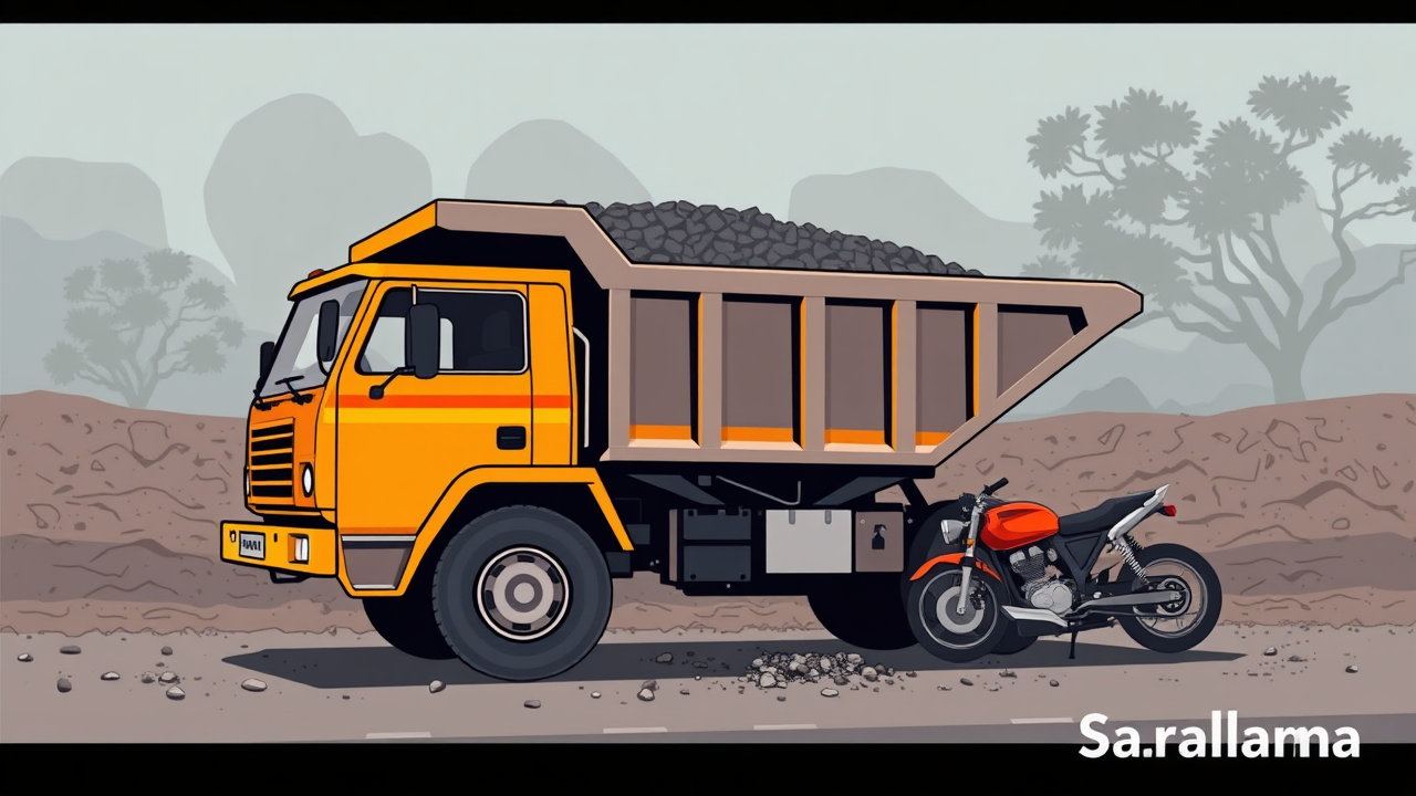 Gravel-Laden Dumper Kills Elderly Biker in Ajmer Accident