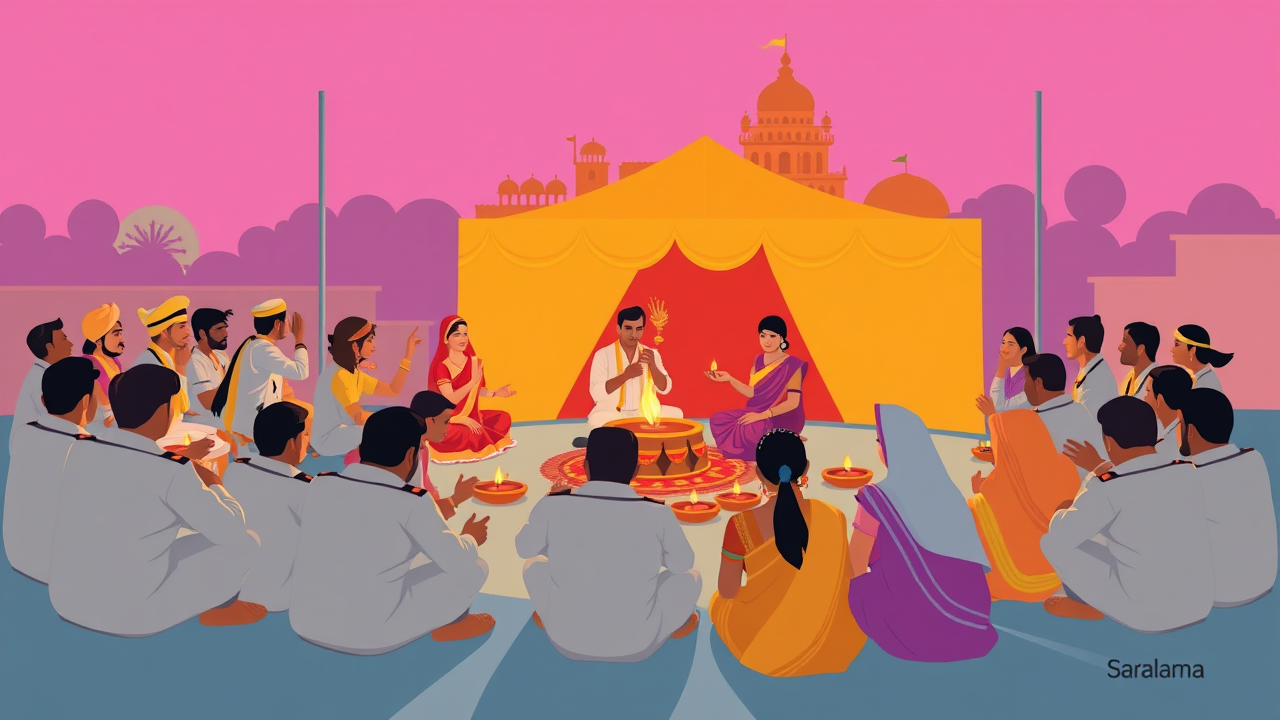 Byawar Police Hosts First Diwali Gathering