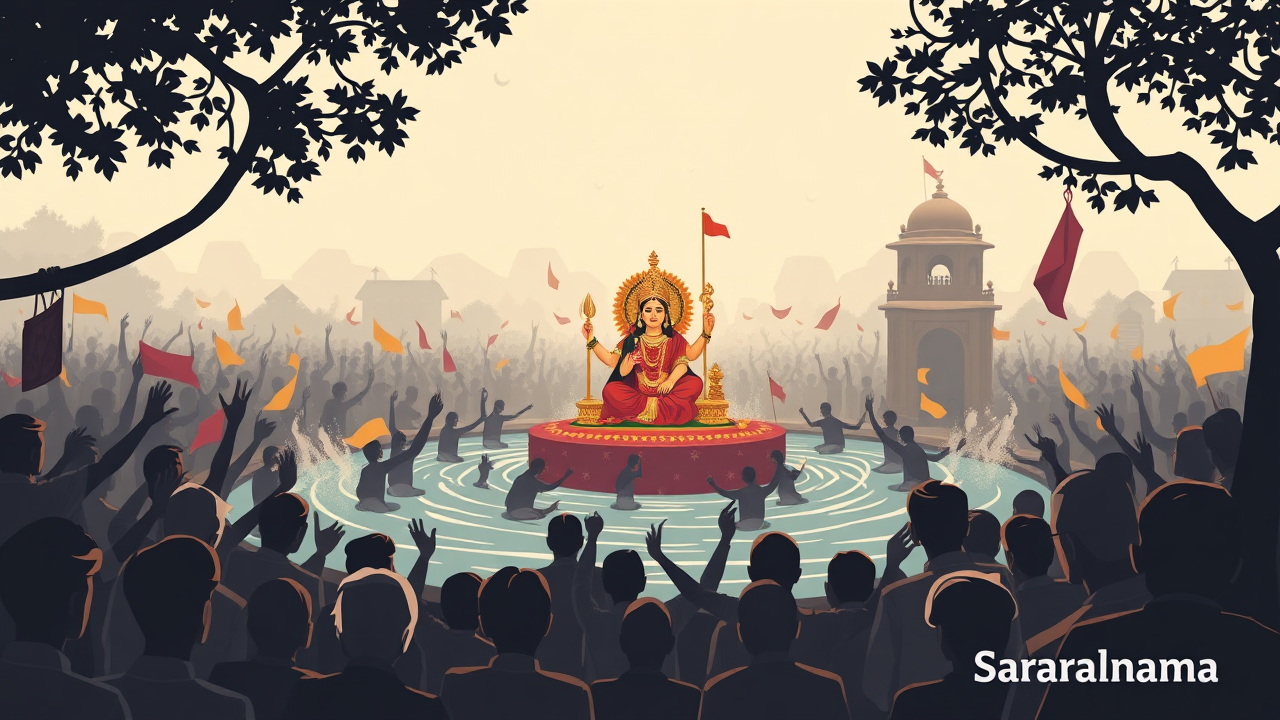 Munger: Big Kali Idol Immersed by 32 Kahars for First Time