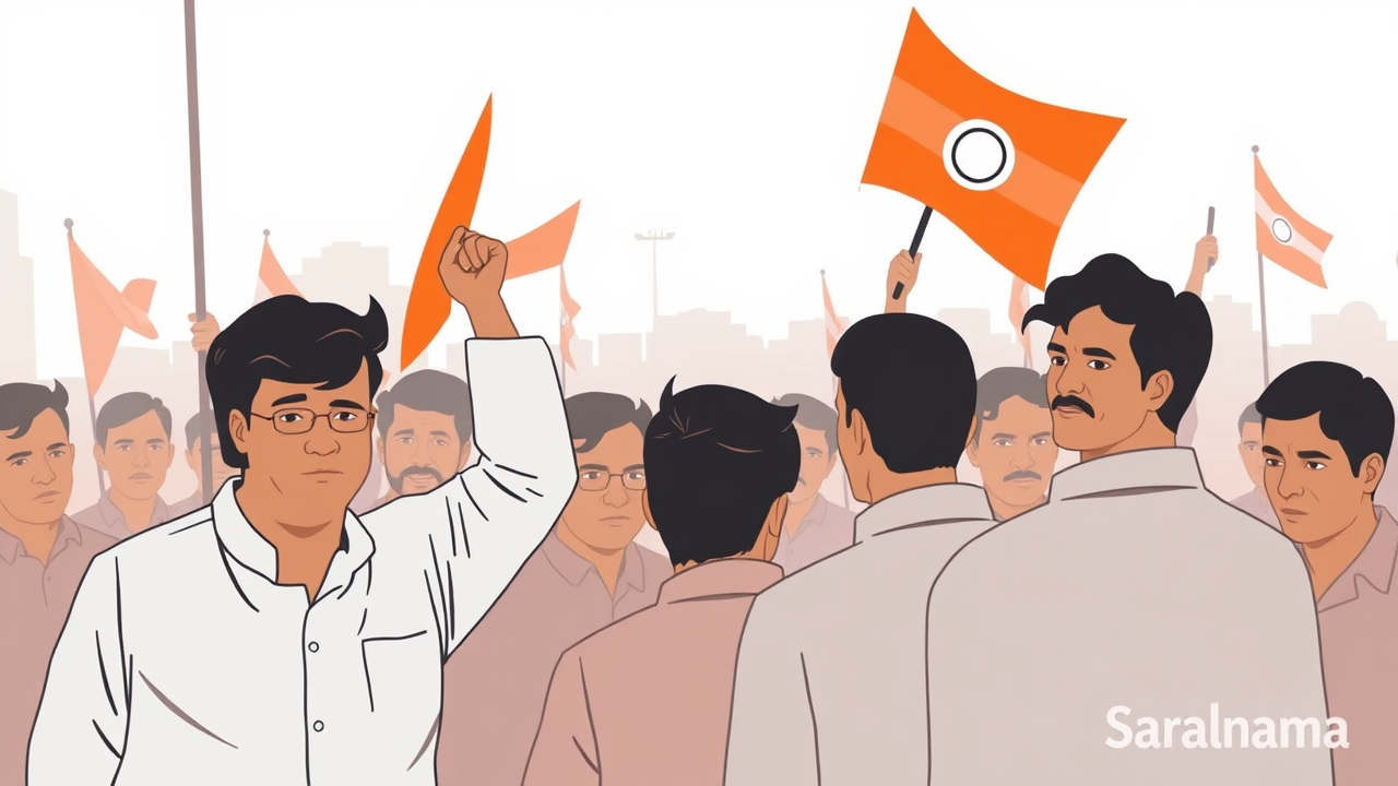 BJP Protests at Katghora Municipal Council Meeting
