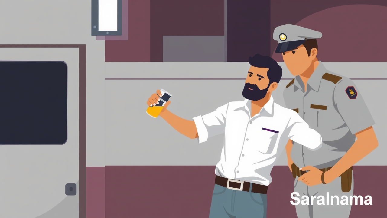 Drunk Man Arrested for Threatening Police in Palwal