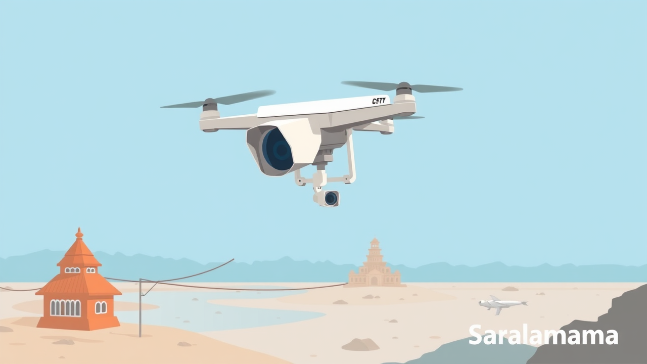 CCTV and Drone Surveillance for Chhath Ghat in Bilaspur