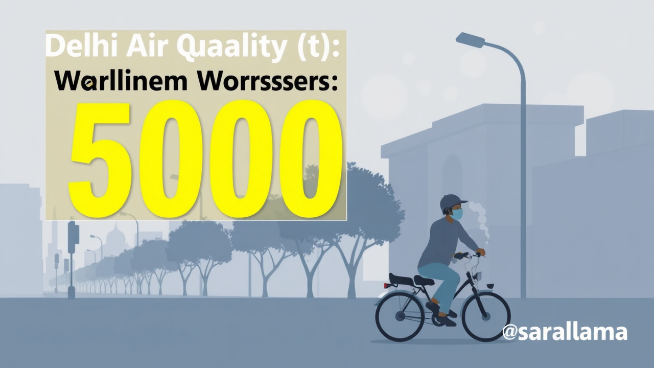 Delhi Air Quality Worsens: AQI Crosses 500 in Anand Vihar