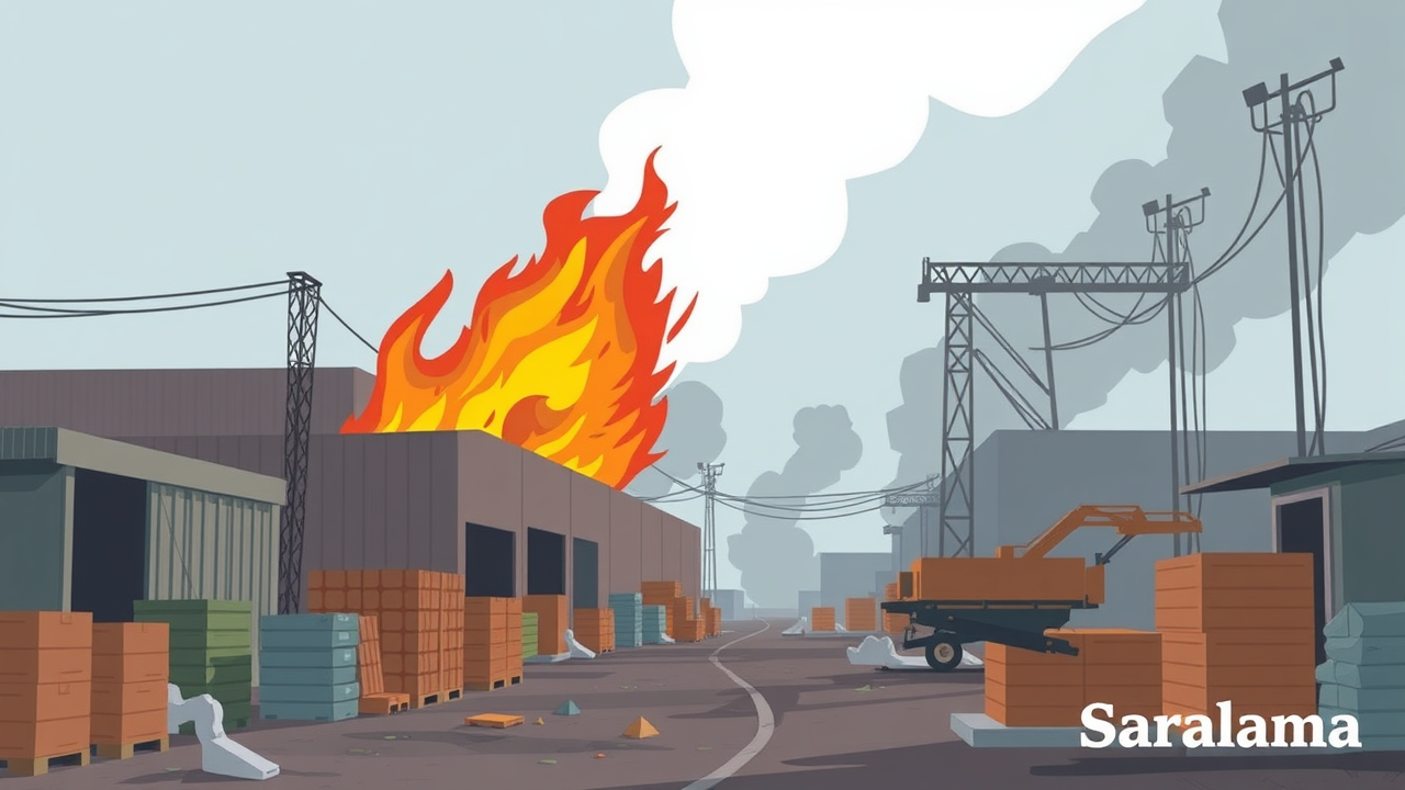 Fire Breaks Out in Jamshedpur Warehouse, Disaster Averted