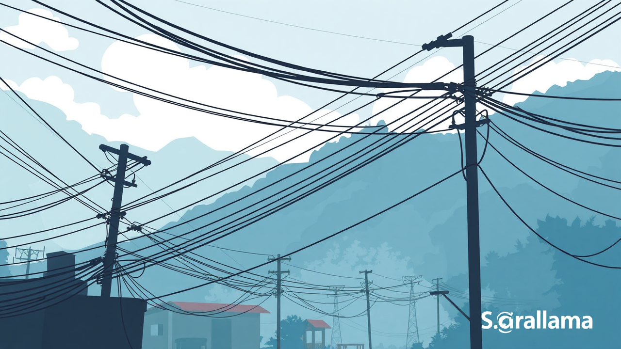 Tangled Wires Pose Safety Risk in Mandi City