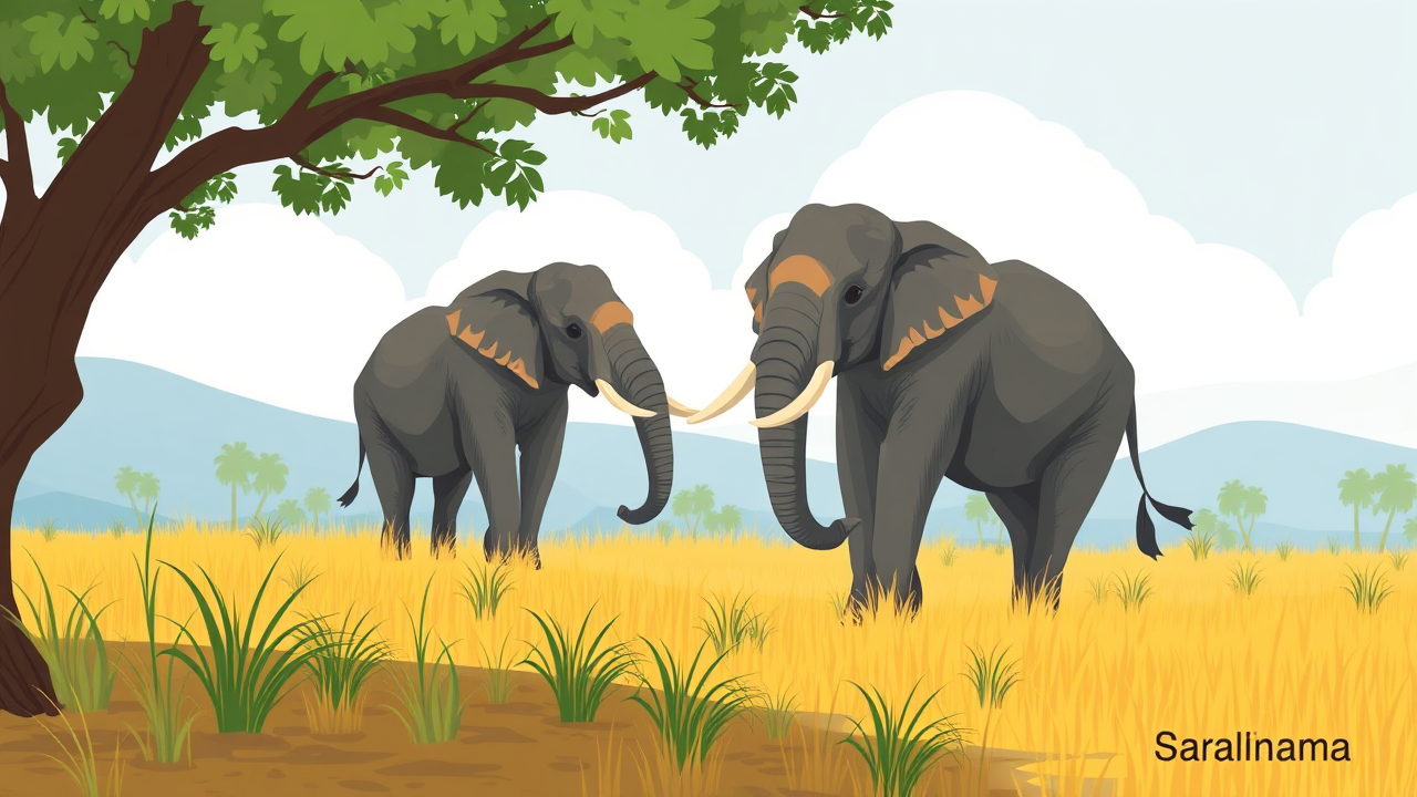 Wild Elephants Raid Crops in Haridwar Village