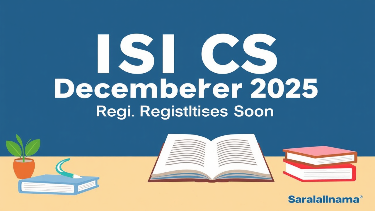 ICSI CS December 2025 Exam Registration Opens Soon