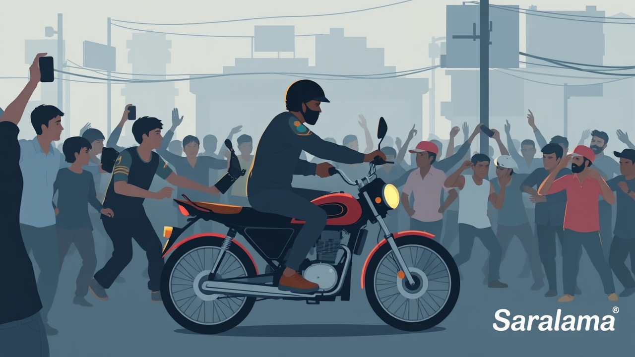 Bike Thief Caught in Lucknow, Beaten by Crowd