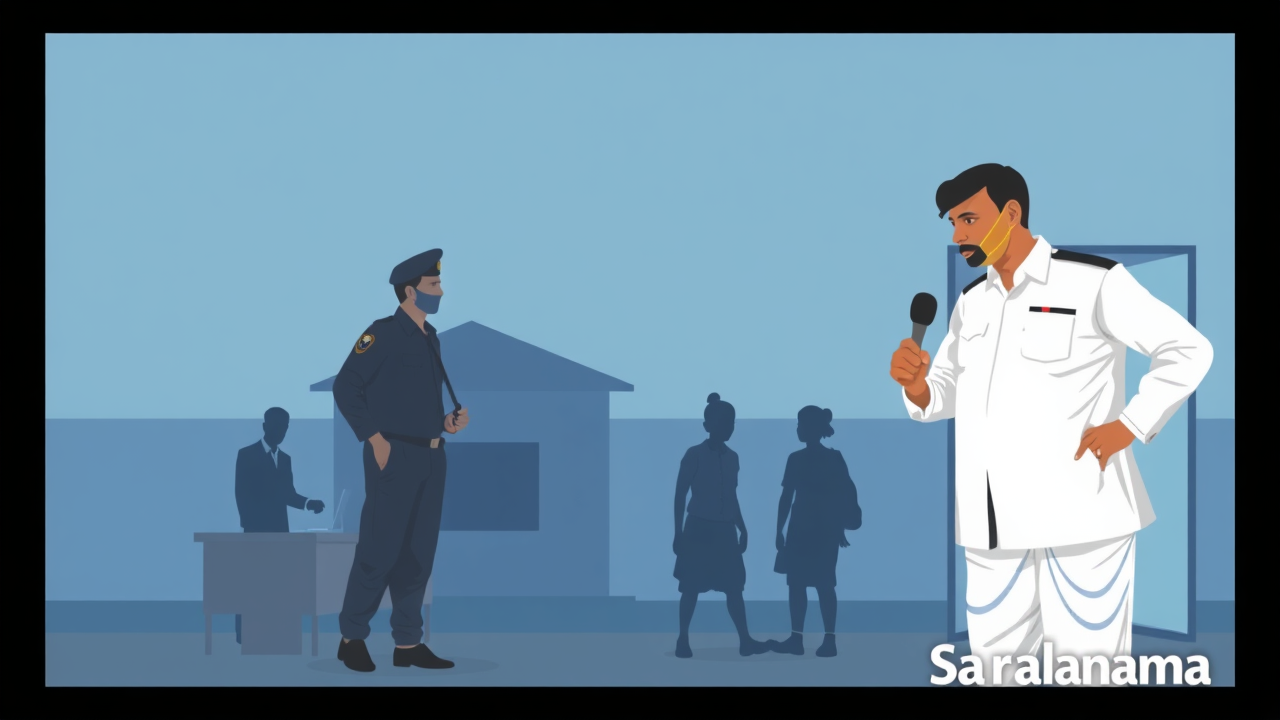 SP Inspects Saharsa School for Bihar Election Preparations