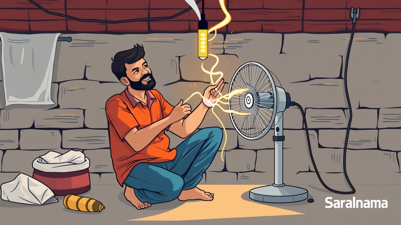 Man Injured by Electric Shock While Fixing Fan in Bhagalpur