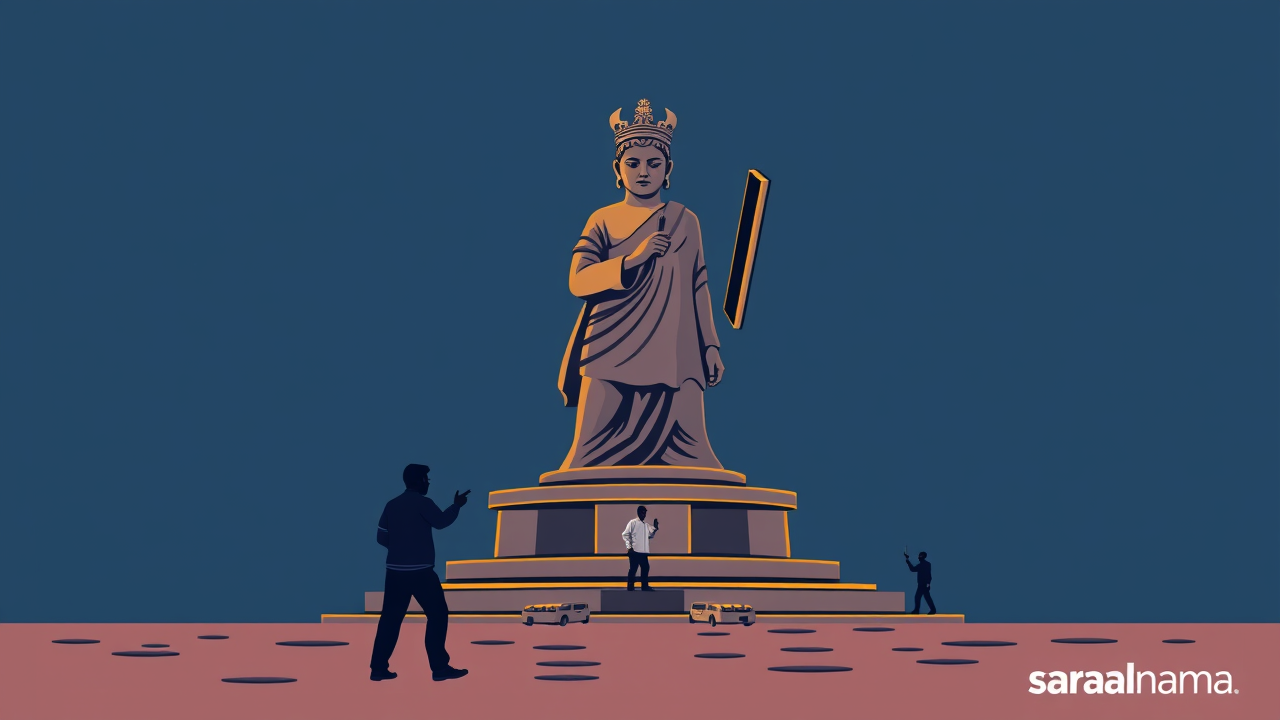 Three Arrested for Spreading Rumors About Statue Damage