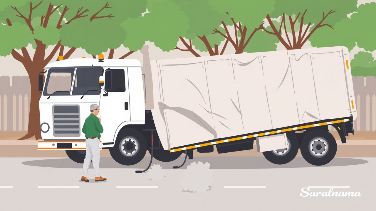 Elderly Man Dies in Truck Accident in Bhiwani