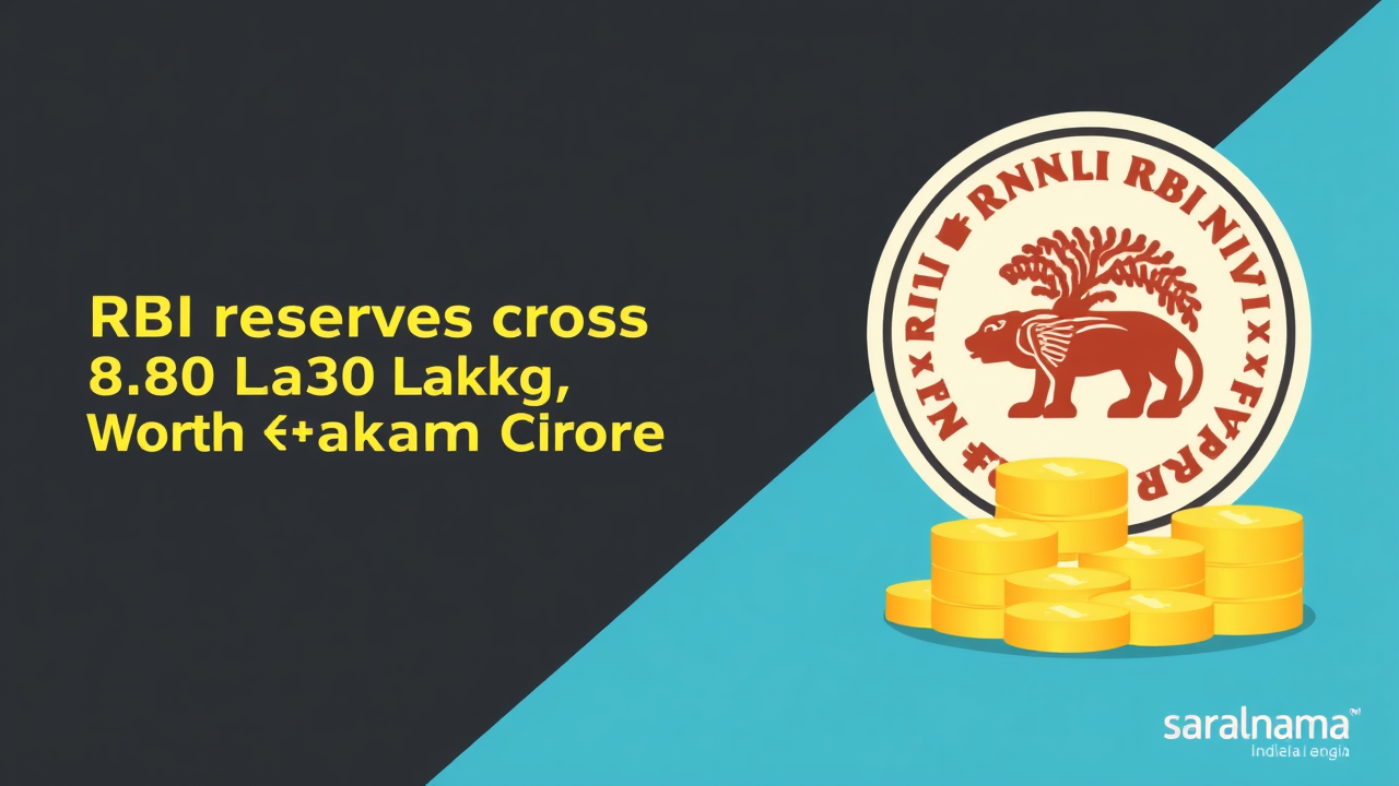 RBI Gold Reserves Cross 8.80 Lakh Kg, Worth ₹8.4 Lakh Crore