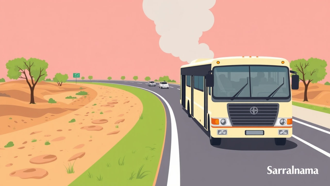 Two Dead in Bus-Car Collision on NH-68 in Barmer