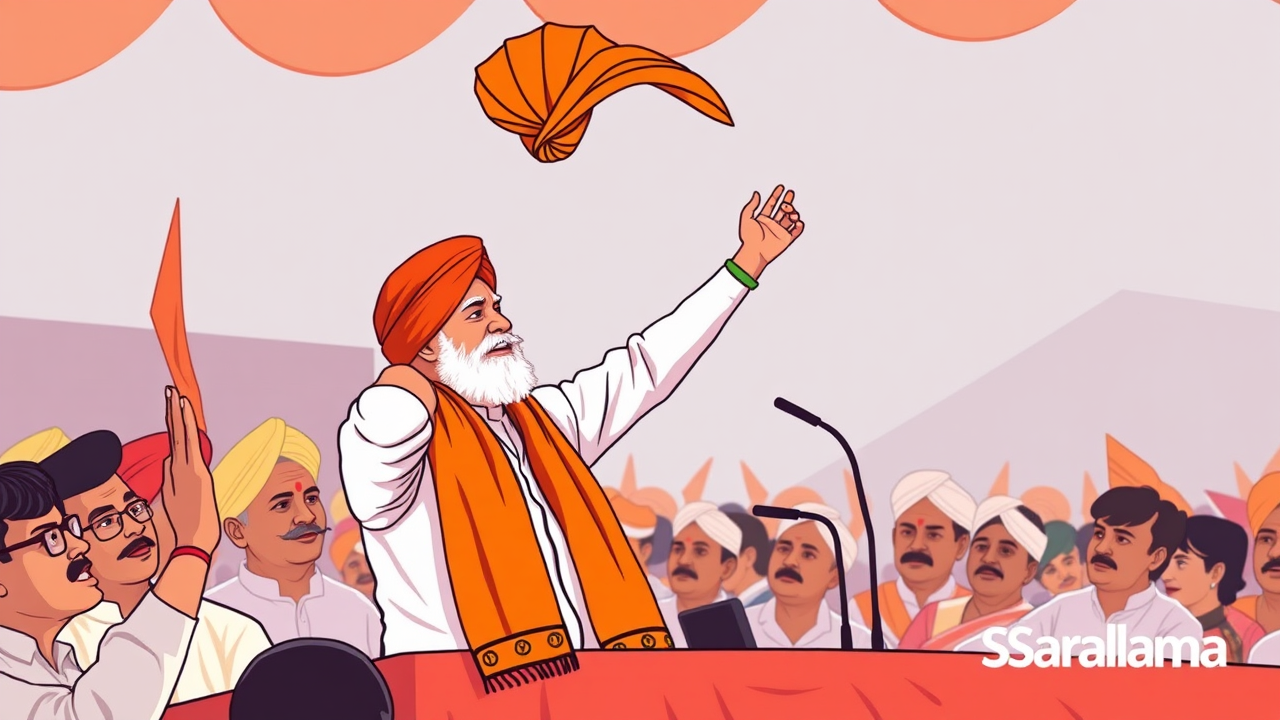 BJP MLA Throws Turban on Stage at Bihar Election Rally