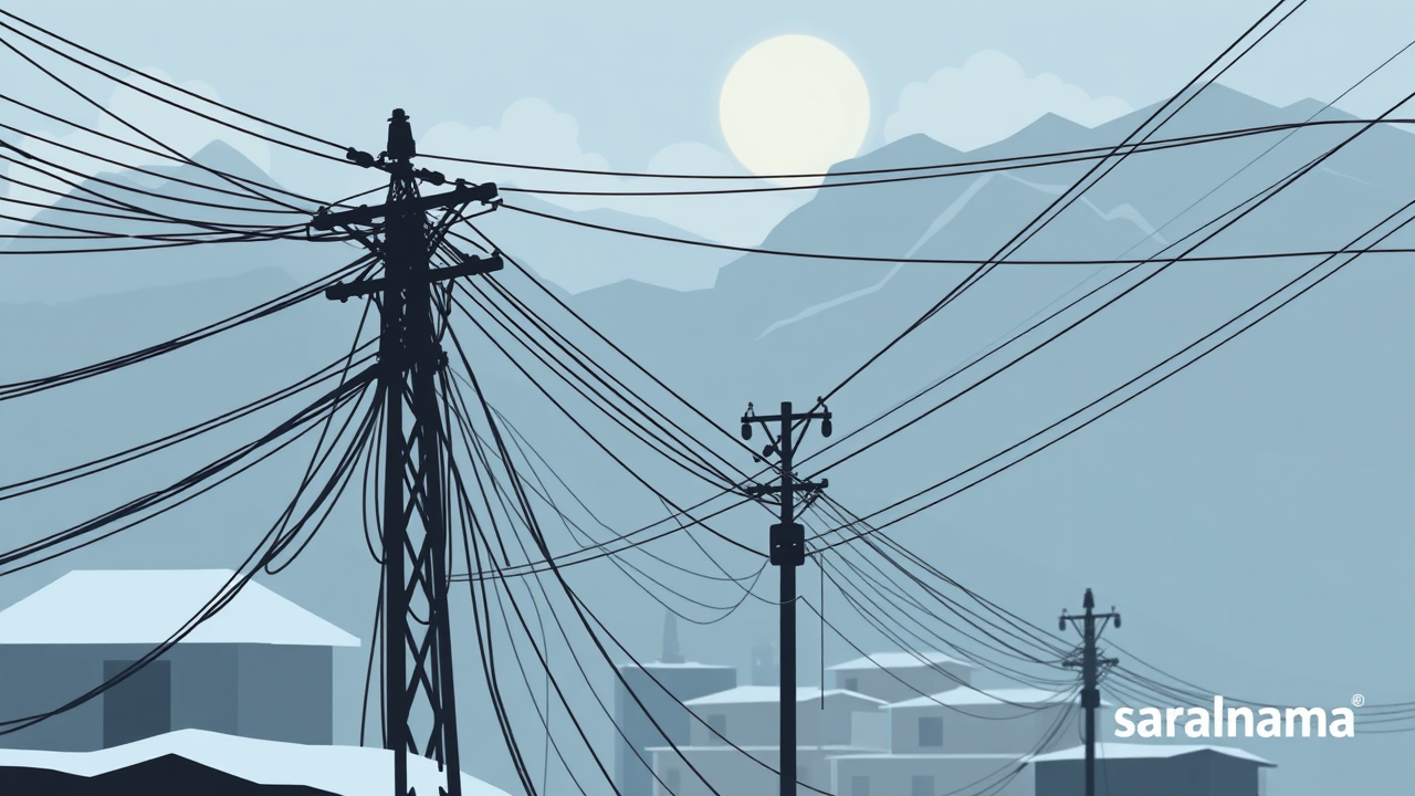Mandi City Faces Danger from Tangled Wires