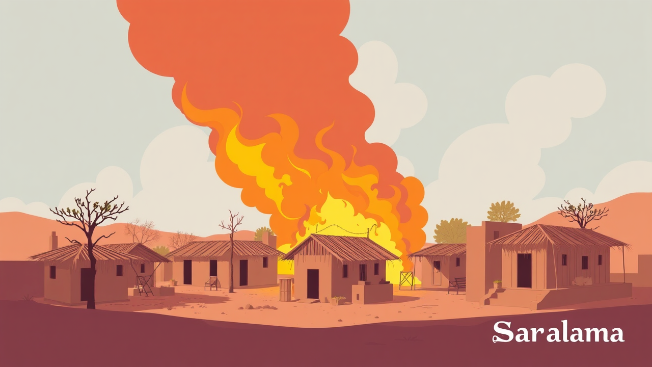 Fire Destroys 15 Huts Near Steel Bridge in Kota