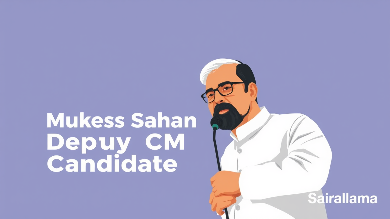Mukesh Sahani Named Deputy CM Candidate in Bihar Alliance