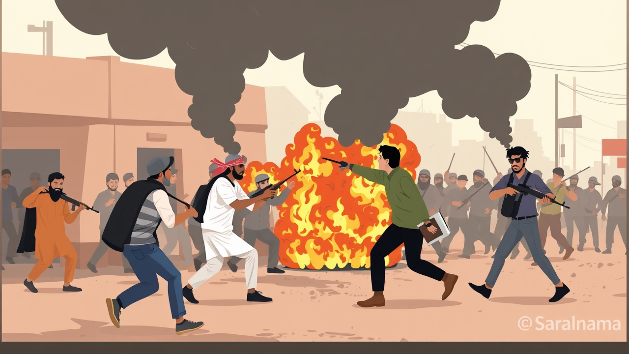 Violent Clash Between Two Groups in Barwala