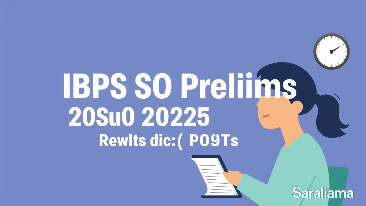 IBPS SO Prelims Result 2025 Released for 1007 Posts