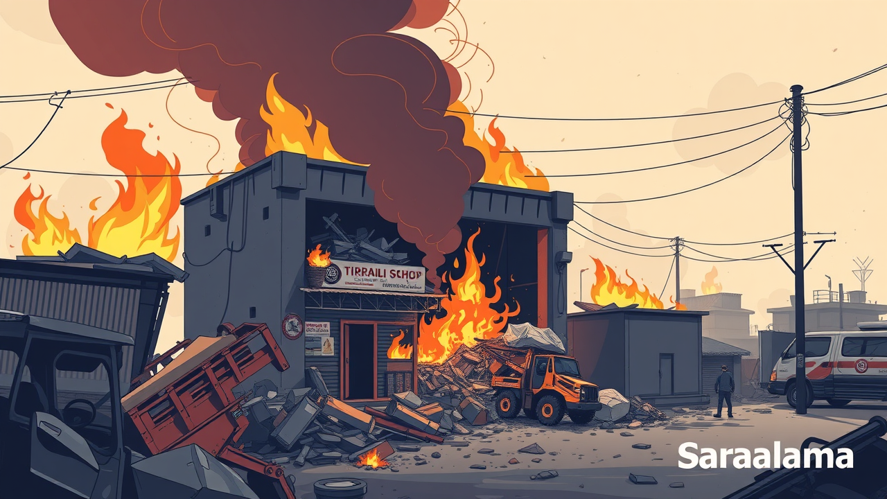 Fire Engulfs Scrap Shop in Gorakhpur, Causes Heavy Damage