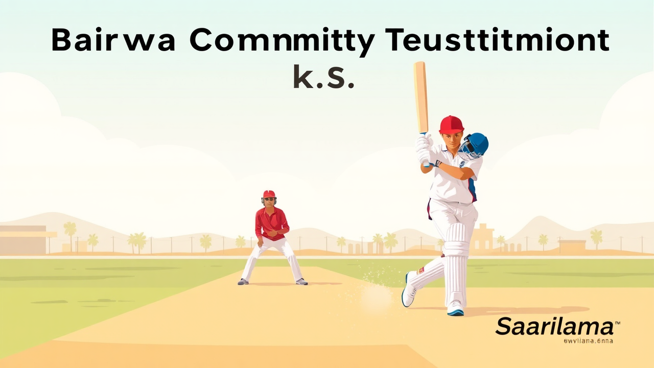 Bairwa Community Cricket Tournament Kicks Off in Bhilwara