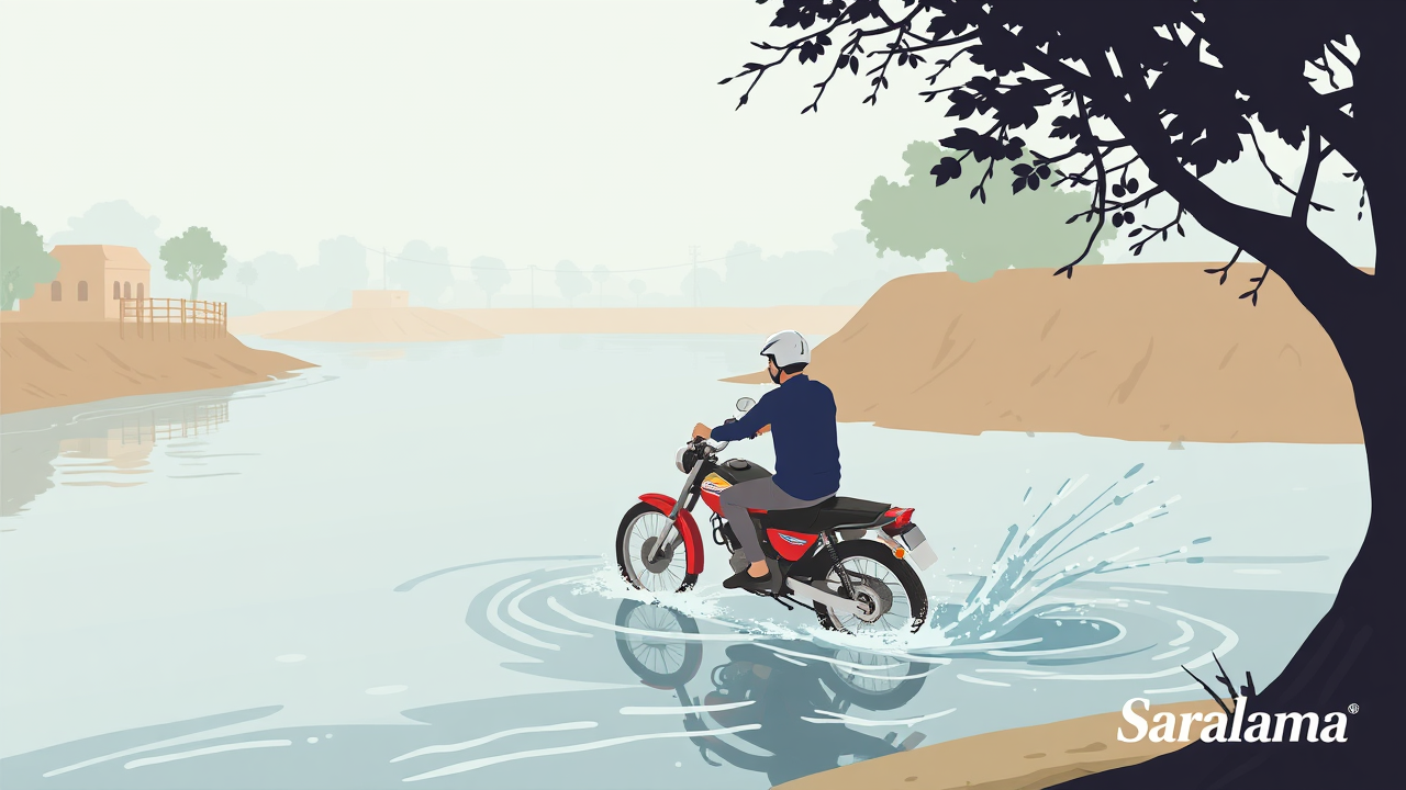 3 Bikers Fall into Canal After Dooj Fair Visit in Jhansi