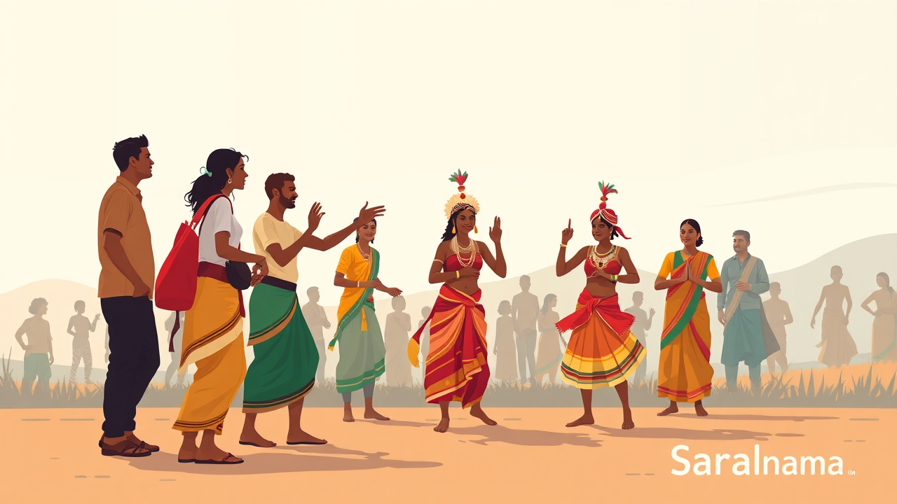 French Tourists Learn About Manbhum Chhau Dance in Jharkhand