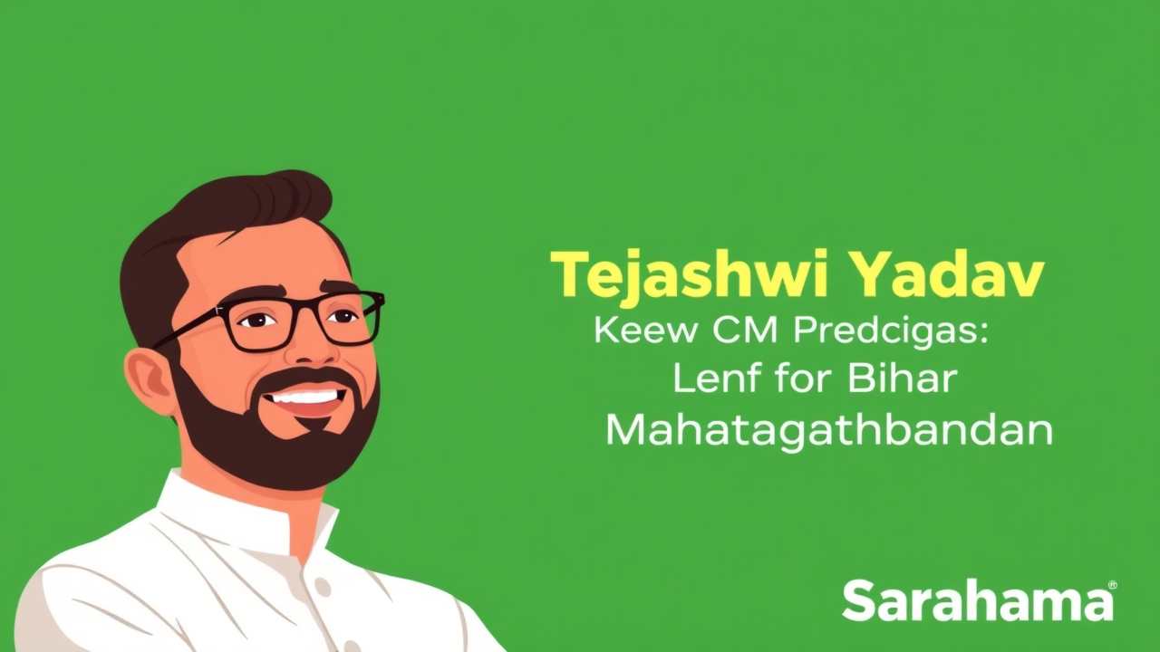 Tejashwi Yadav Named CM Face for Bihar Mahagathbandhan