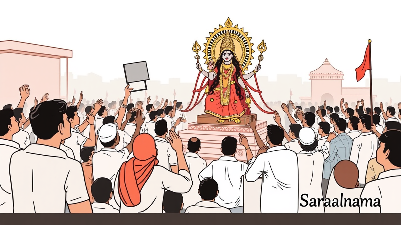 Hundreds Bid Farewell to Maa Kali in Purnea