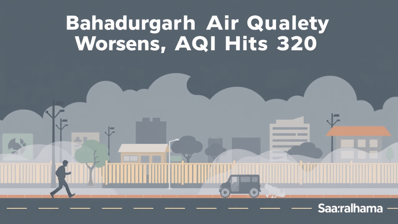 Bahadurgarh Air Quality Worsens, AQI Hits 320