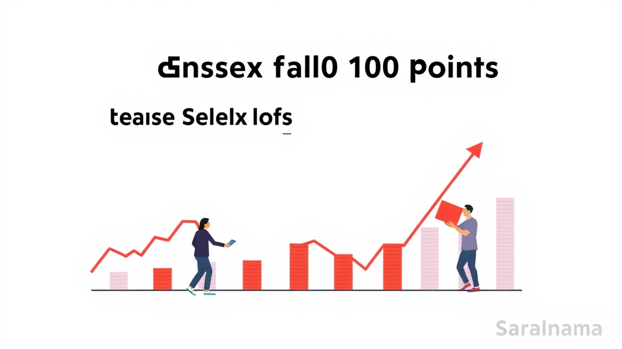 Sensex Falls 100 Points, Nifty Down 50 Points