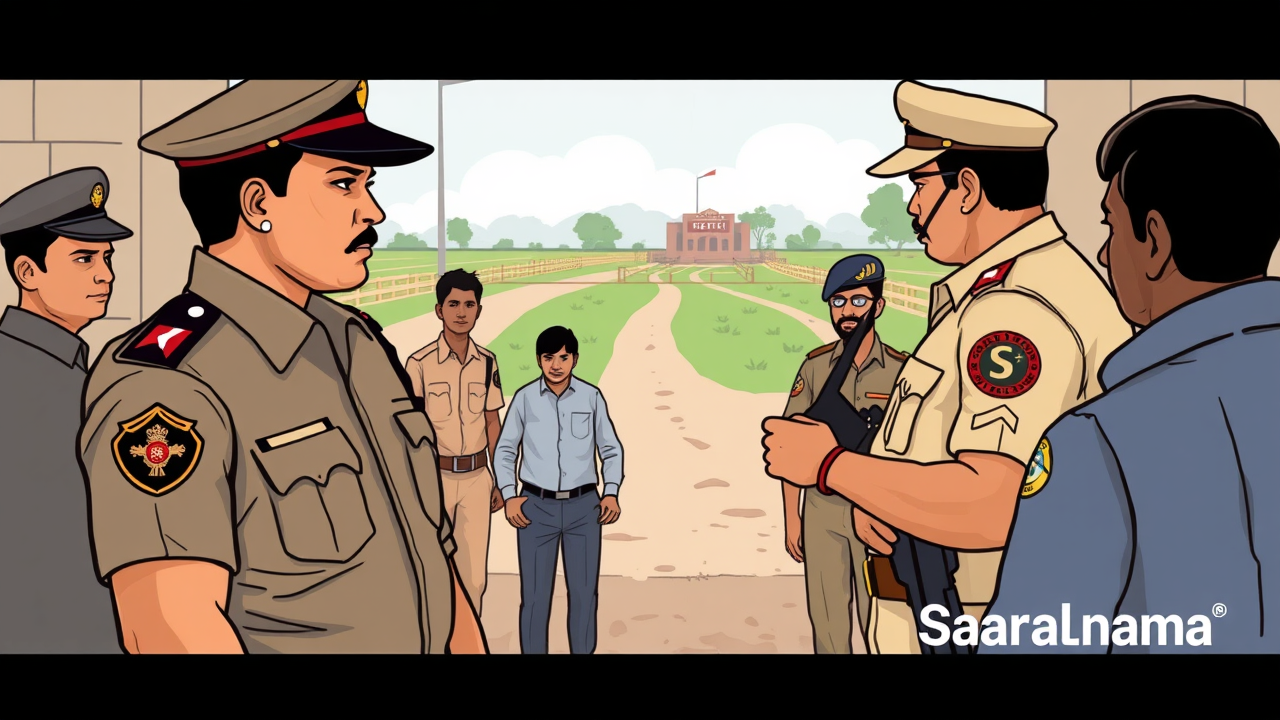 Police Officer Intervenes in Land Dispute in Bilaspur