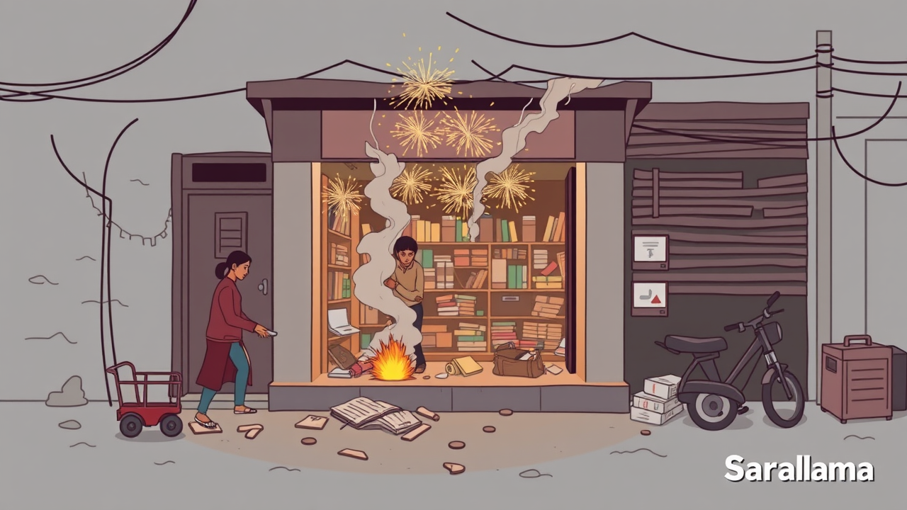 Shop Vandalized After Firecracker Dispute in Dindli Basti