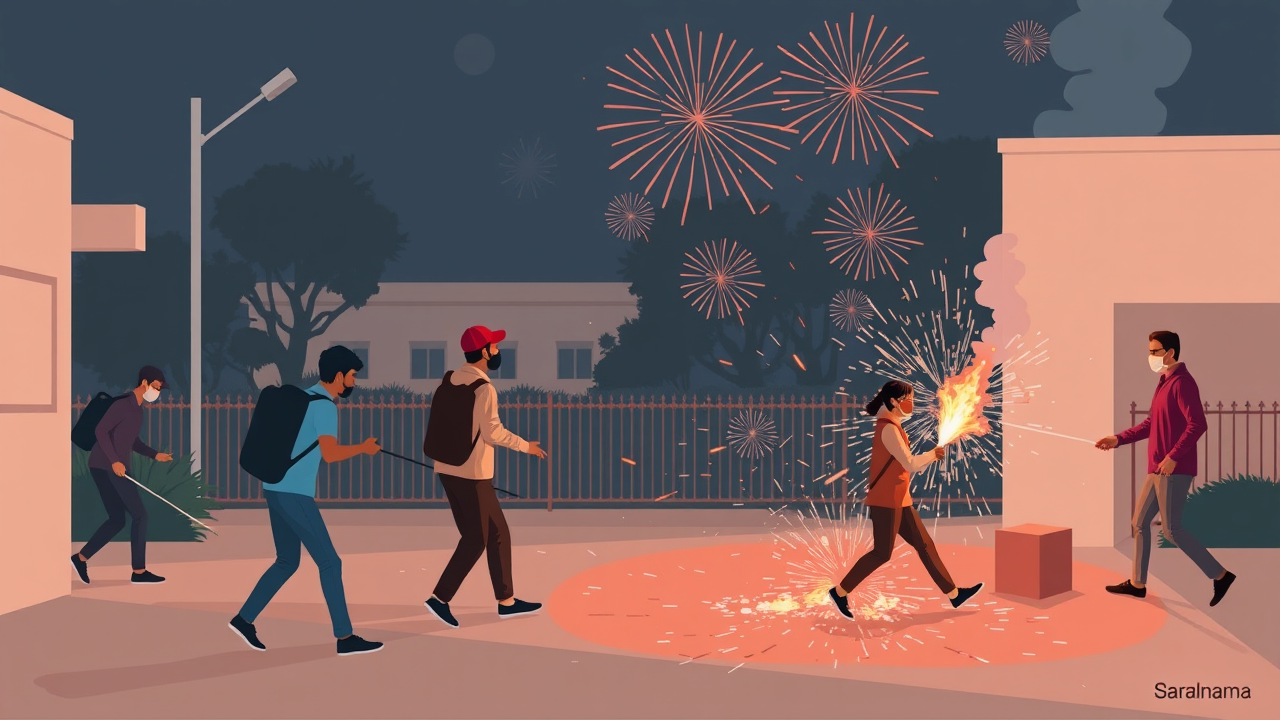 Campus Alert: Firecracker Dispute Leads to Violent Attack